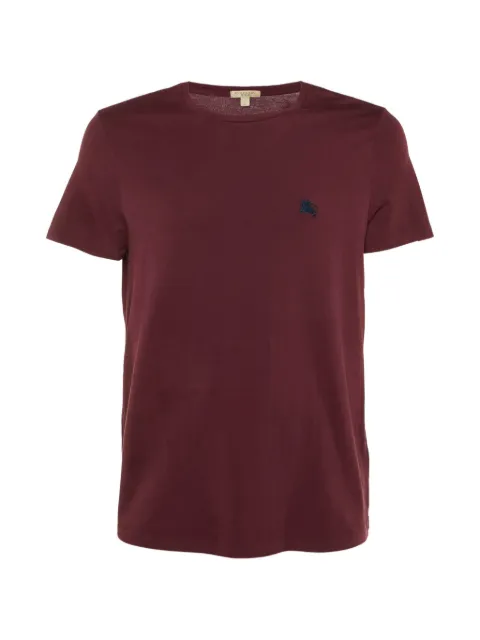 Burberry Pre-Owned camiseta con logo bordado y cuello redondo