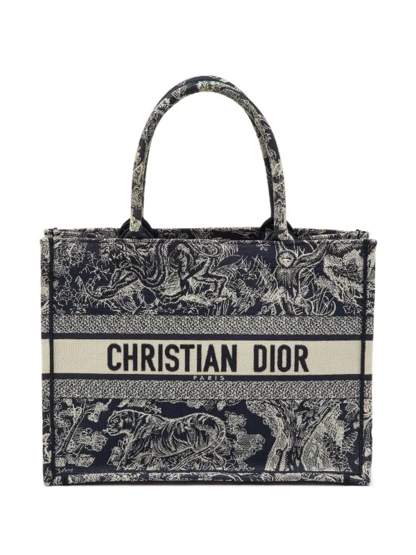 新品未使用 ブックトート ハンドバッグ Christian Dior Pre-Owned ブック トートバッグ M | ブルー | FARFETCH JP
