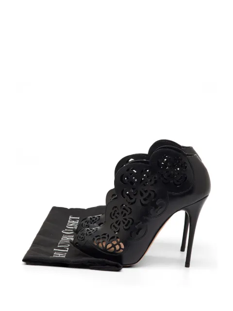 Alexander McQueen Pre-Owned floral laser-cut sandals