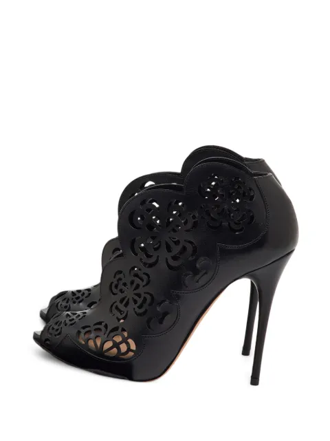 Alexander McQueen Pre-Owned floral laser-cut sandals