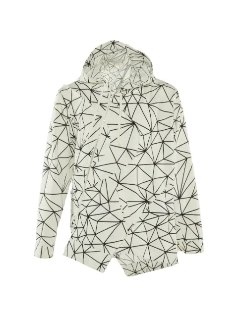 Comme Des Garçons Pre-Owned geometric-pattern hooded jacket