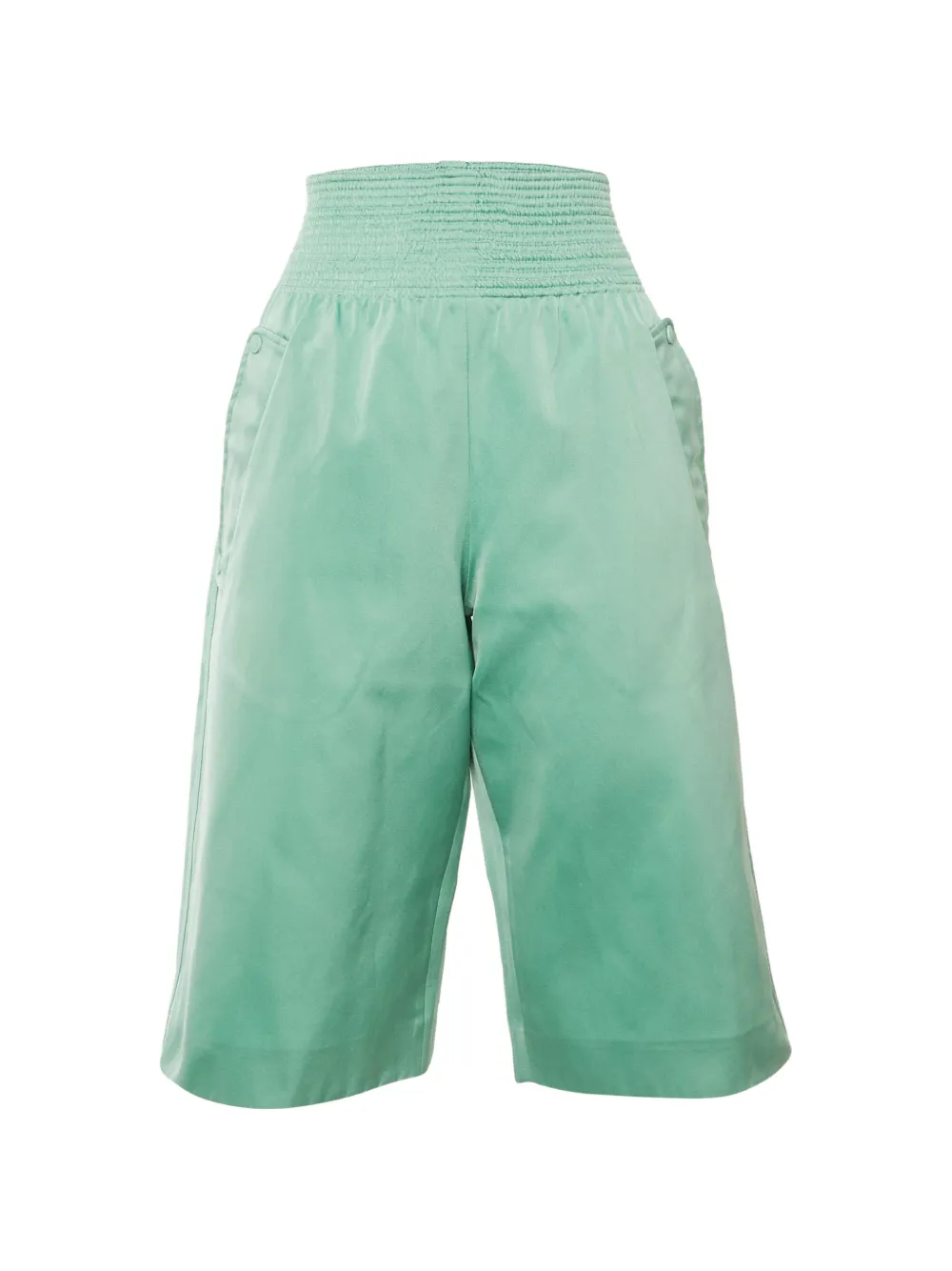 Sportmax elasticated-waist bermuda shorts - Green