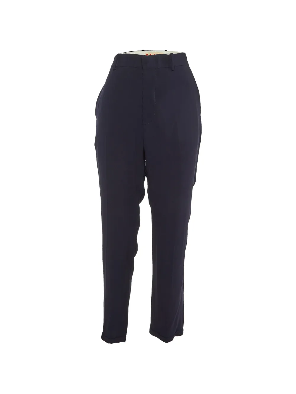 Marni Pre-Owned crepe tapered-leg trousers - Blu
