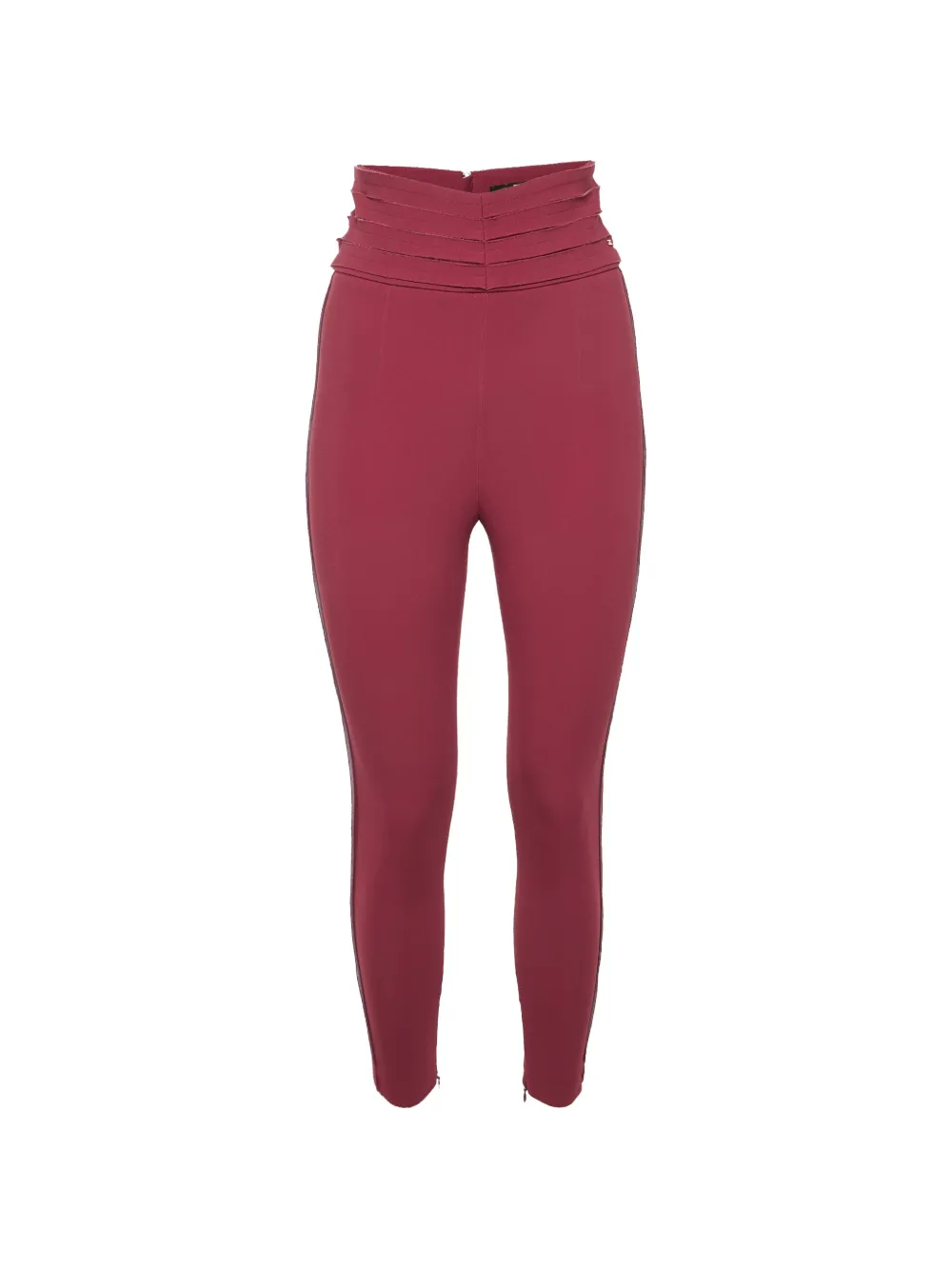 Elisabetta Franchi high-waisted crepe trousers - Rosa