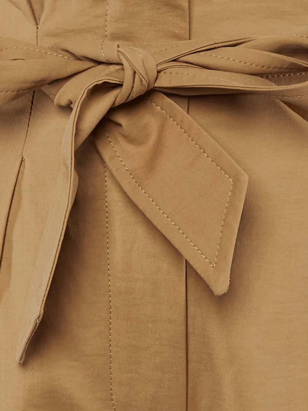 Max Mara Broek met paperbag taille Bruin