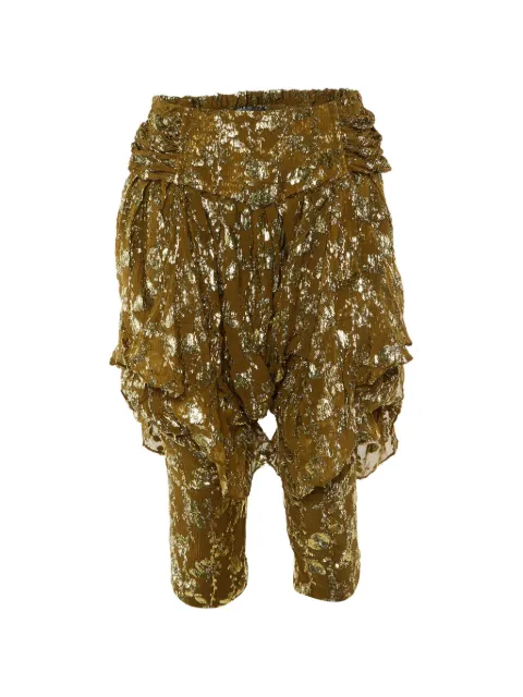 Balmain Pre-Owned asymmetric cropped trousers