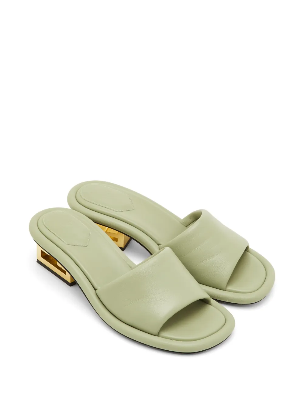 Fendi Pre-Owned Baguette leather sandals - Verde