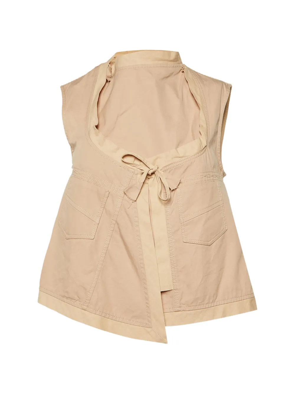 Gucci Pre-Owned sleeveless wrap top - Nude