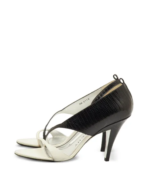 Givenchy Pre-Owned lizard-embossed D'Orsay sandals