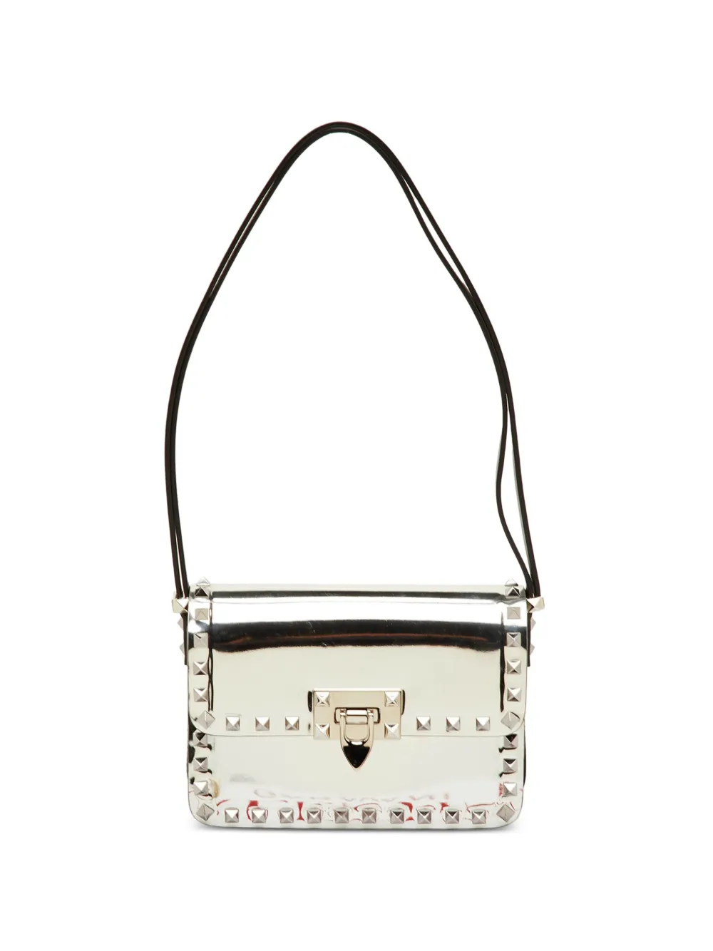 Valentino Garavani Pre-Owned Rockstud mini bag - Argento