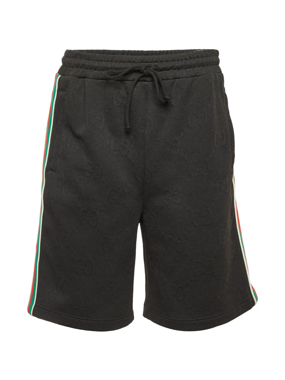 Gucci Pre-Owned GG-embossed Web stripe shorts - Black