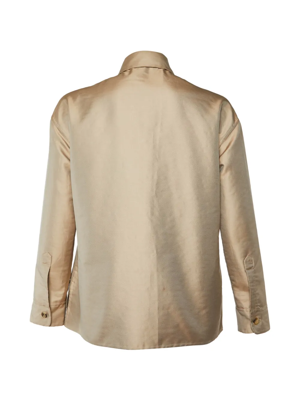 FENDI Pre-owned Button-front Patch-pocket Coat In Neutral