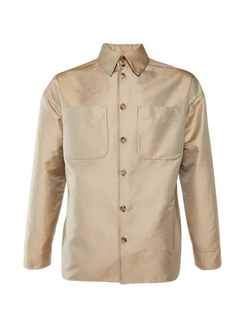 Fendi Pre-Owned button-front patch-pocket coat