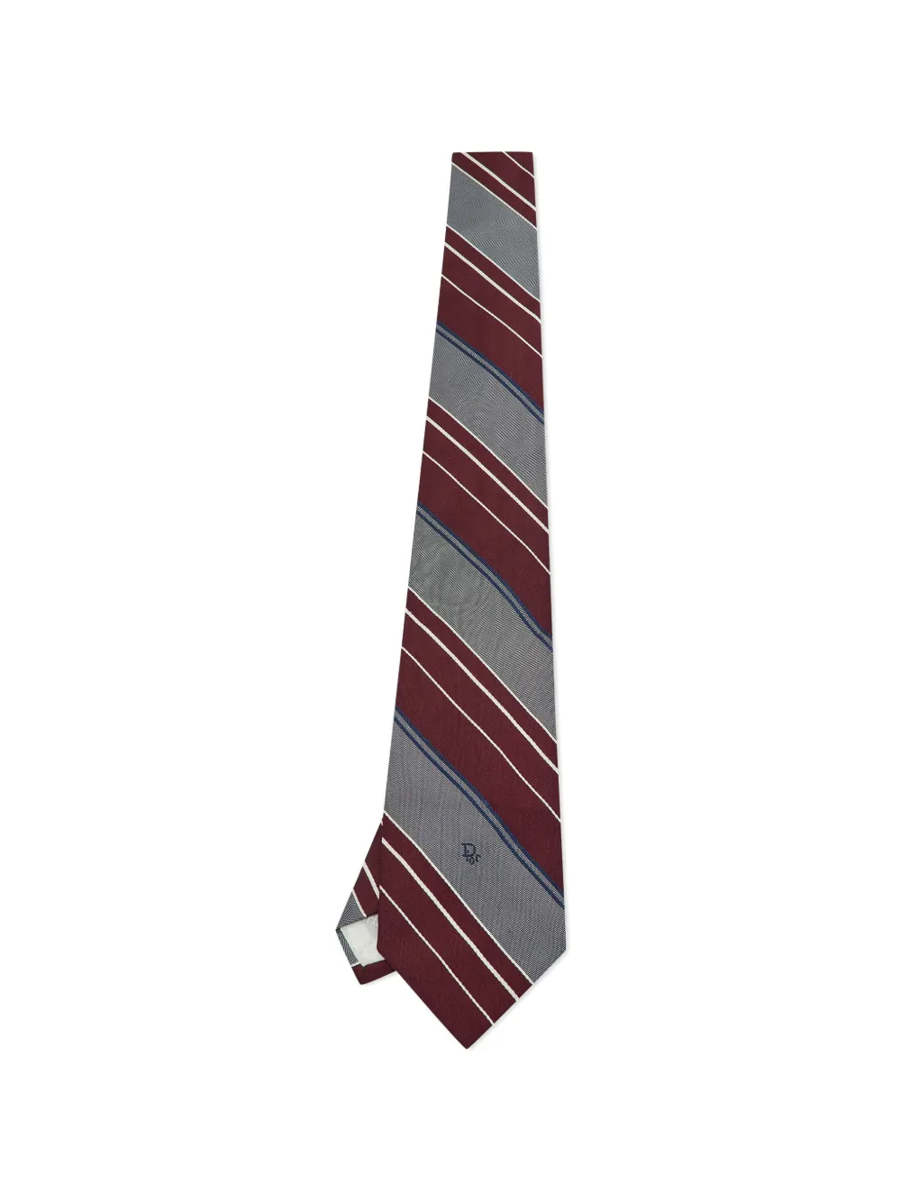 Christian Dior Pre-Owned striped tie - Rosso