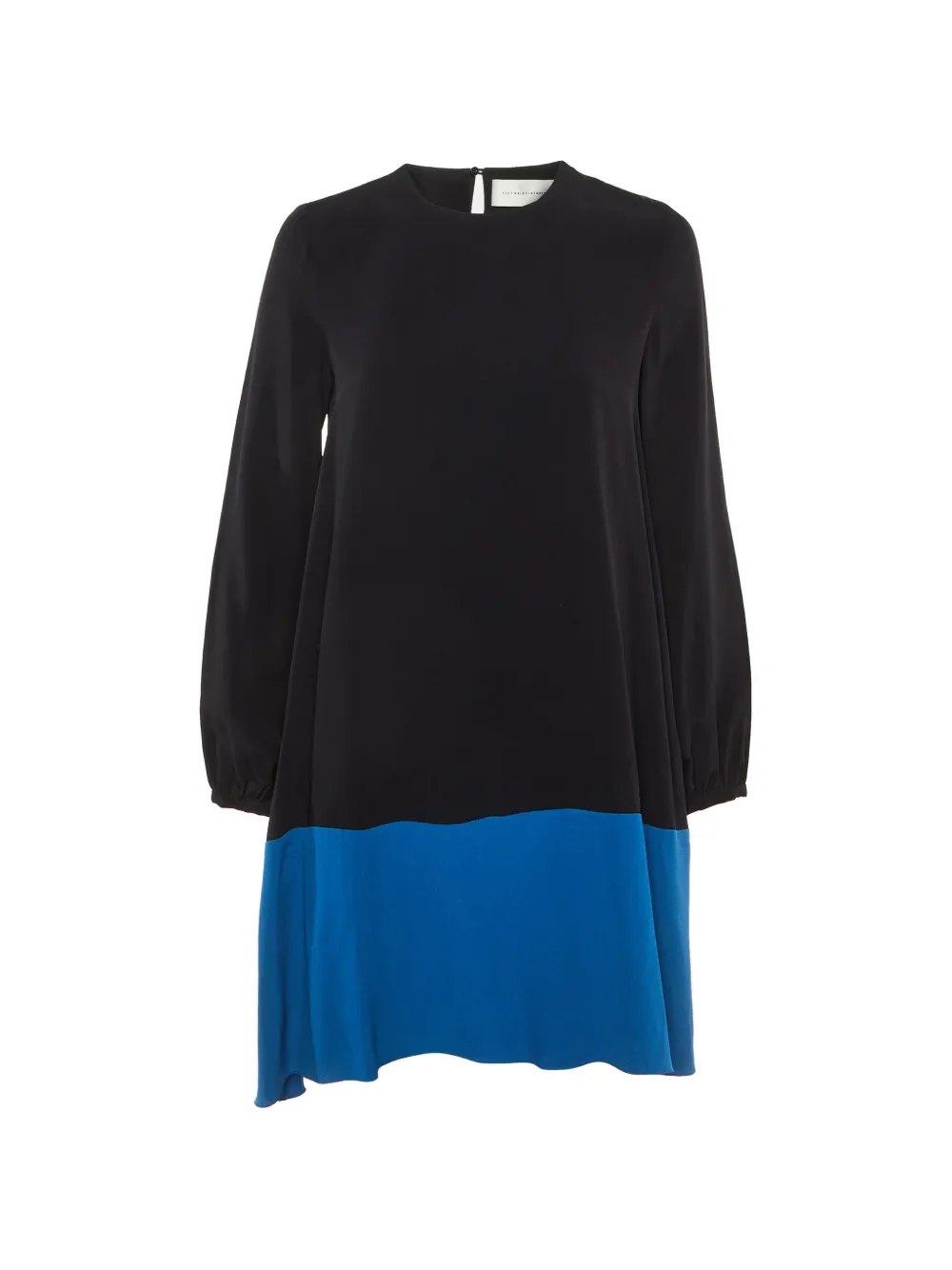 Victoria Victoria Beckham two-tone long-sleeve mini dress - Nero