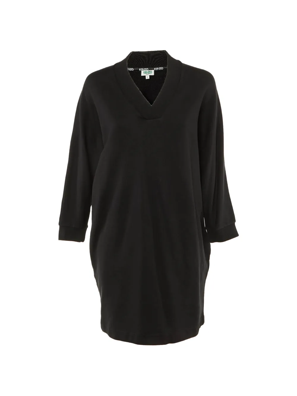 Kenzo Pre-Owned logo-print sweater dress - Nero