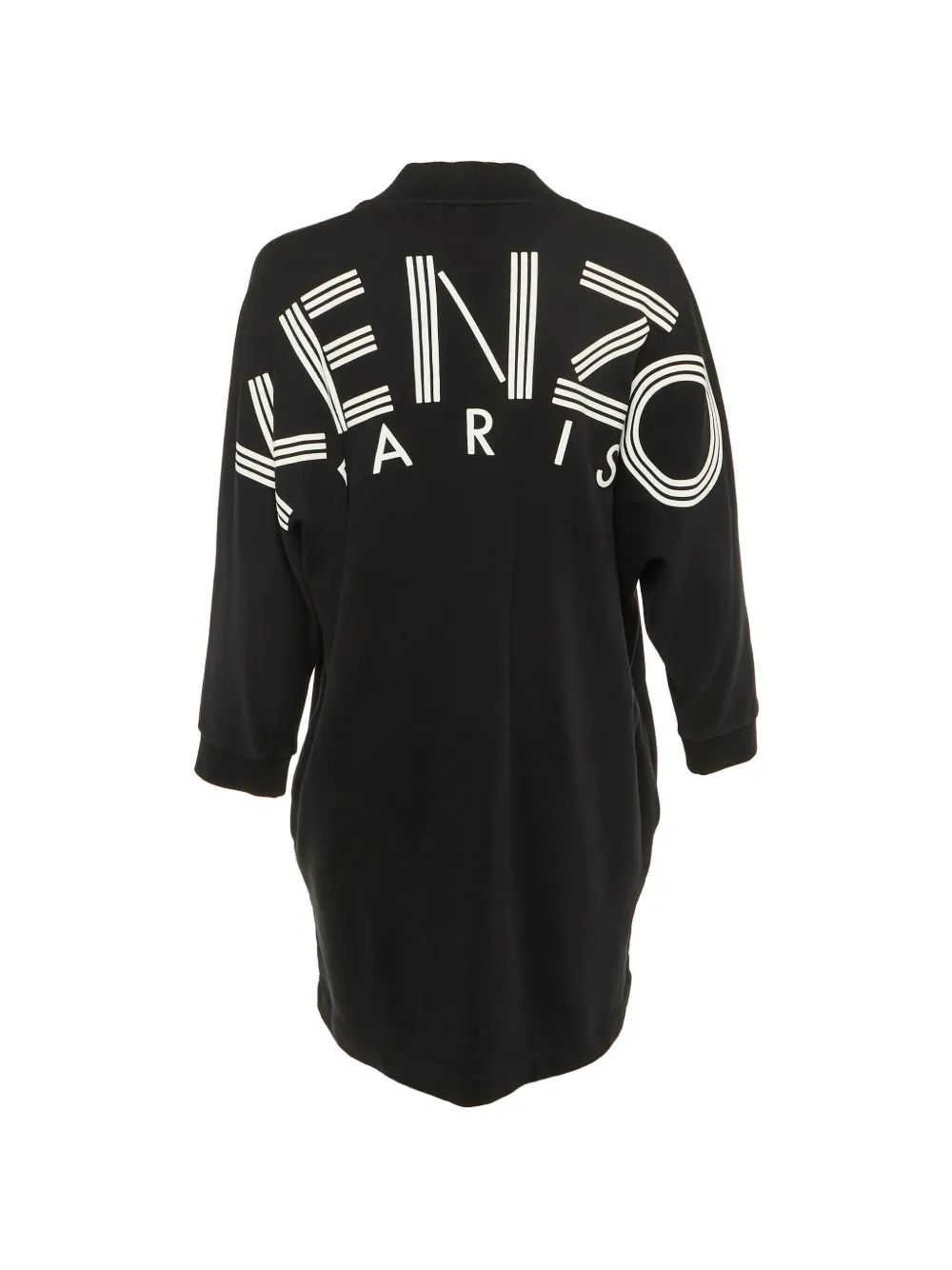 kenzo knit dress Black Logo heather