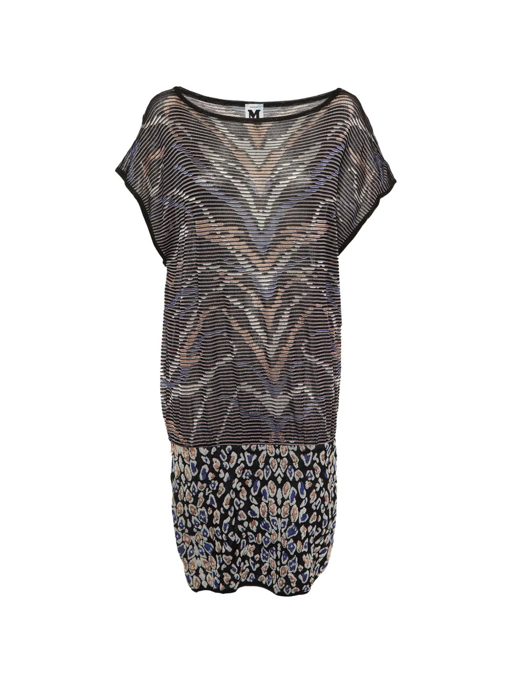 Missoni Pre-Owned patterned midi dress - Nero