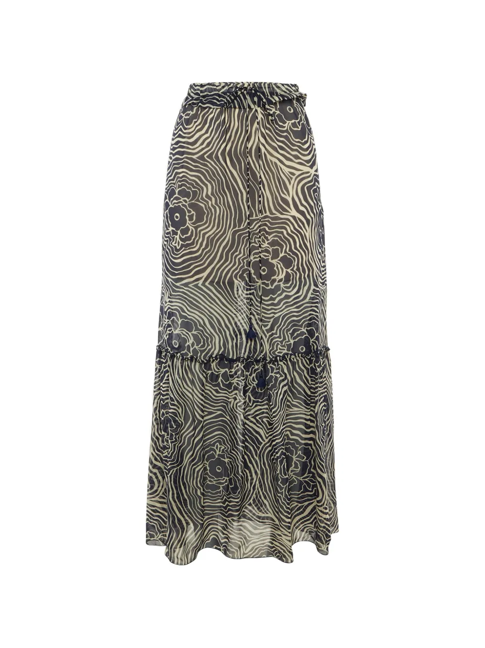 See by Chloé printed maxi skirt - Blu