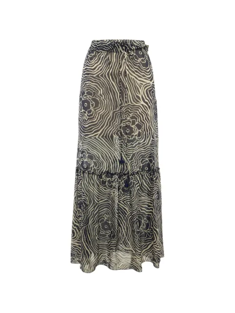 See by Chloé printed maxi skirt