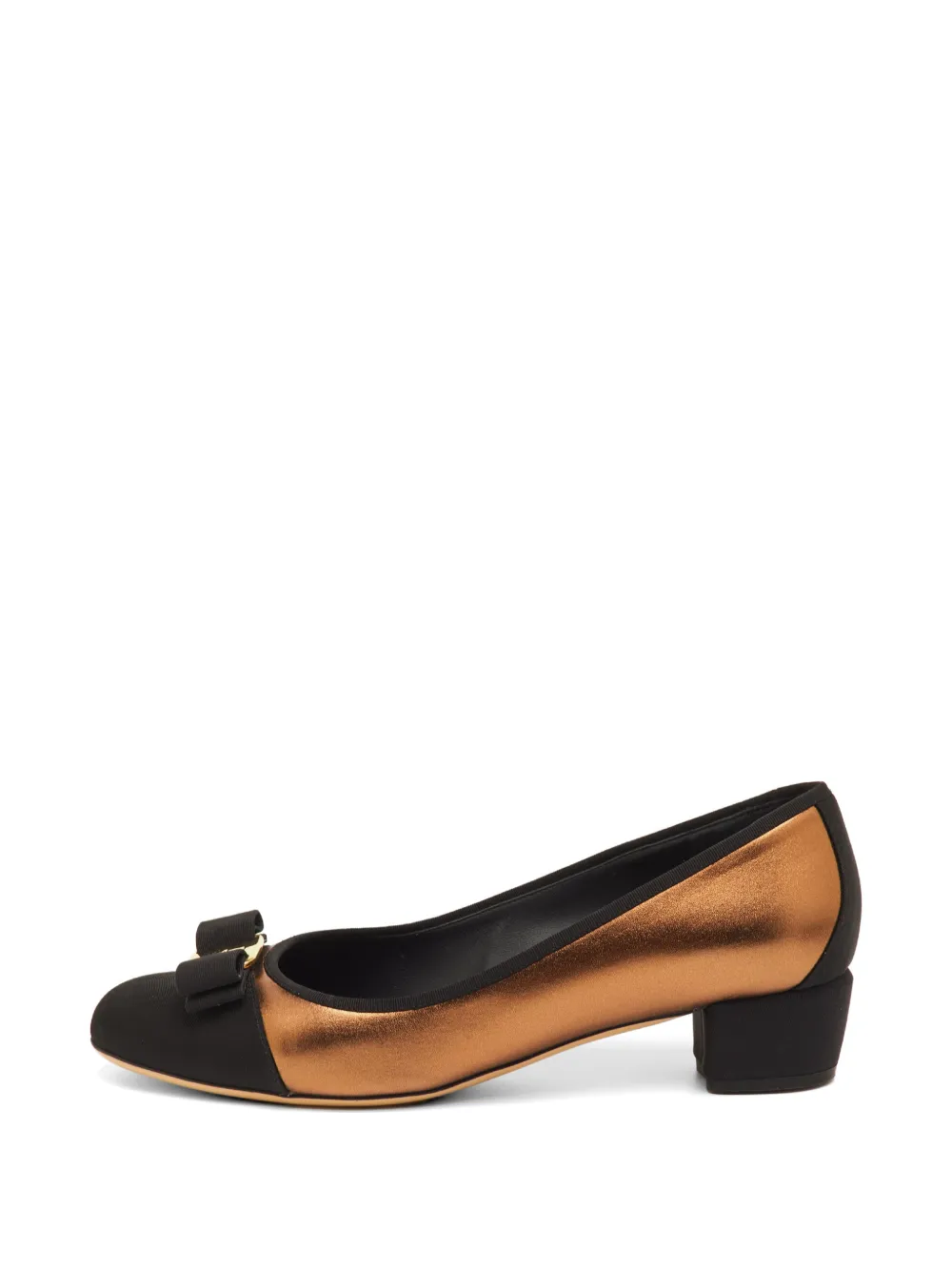 Ferragamo Pre-Owned Vara Bow pumps - Braun