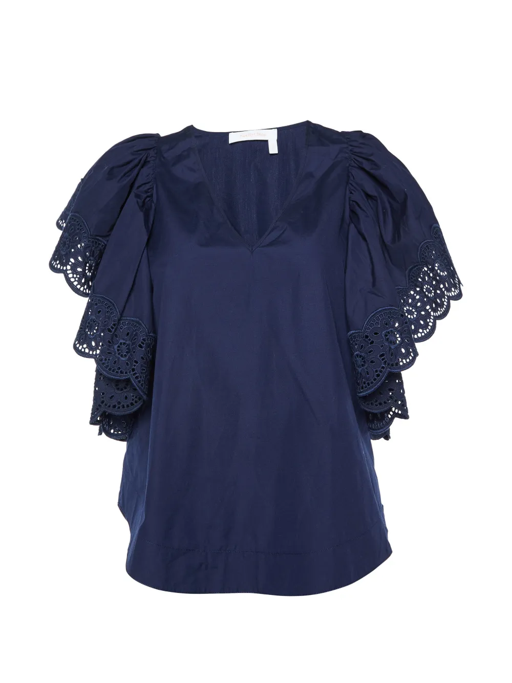 See By Chloé Vintage flared-sleeve blouse - Blu