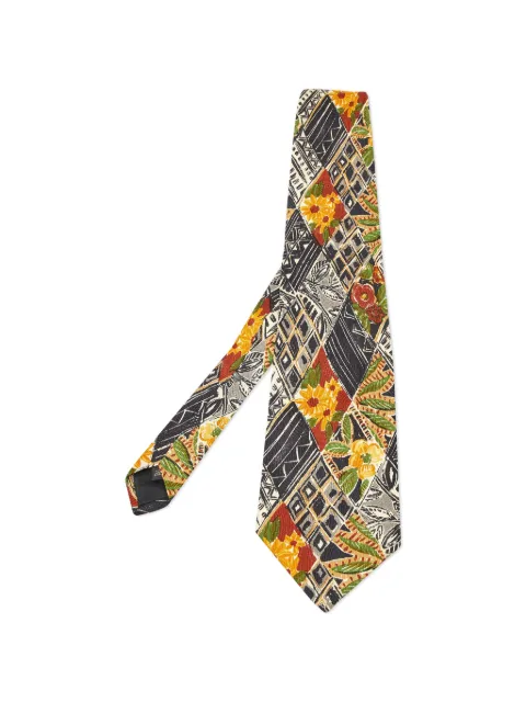 Ermenegildo Zegna Vintage floral-print silk tie