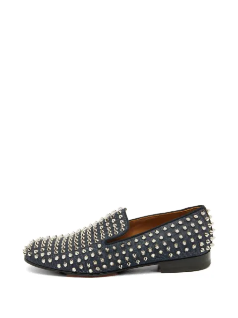 Christian Louboutin Pre-Owned Dandelion Spikes loafers met ronde neus
