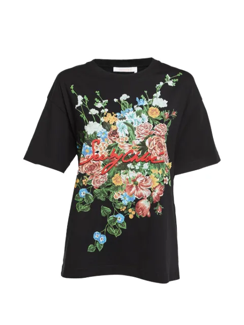 See by Chloé floral-print T-shirt