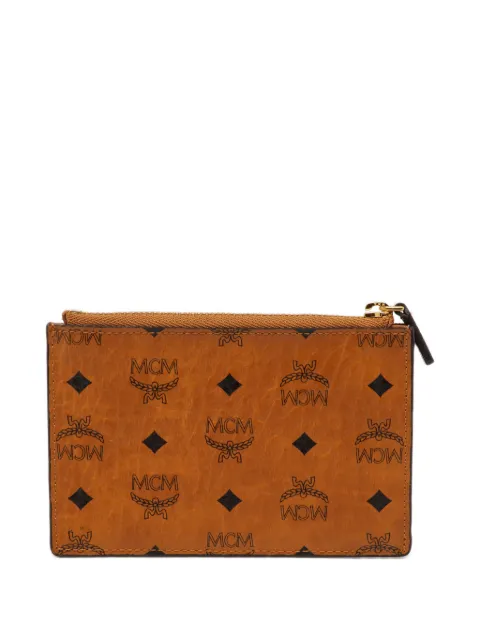 MCM Pre-Owned monedero Visetos detalle el logo