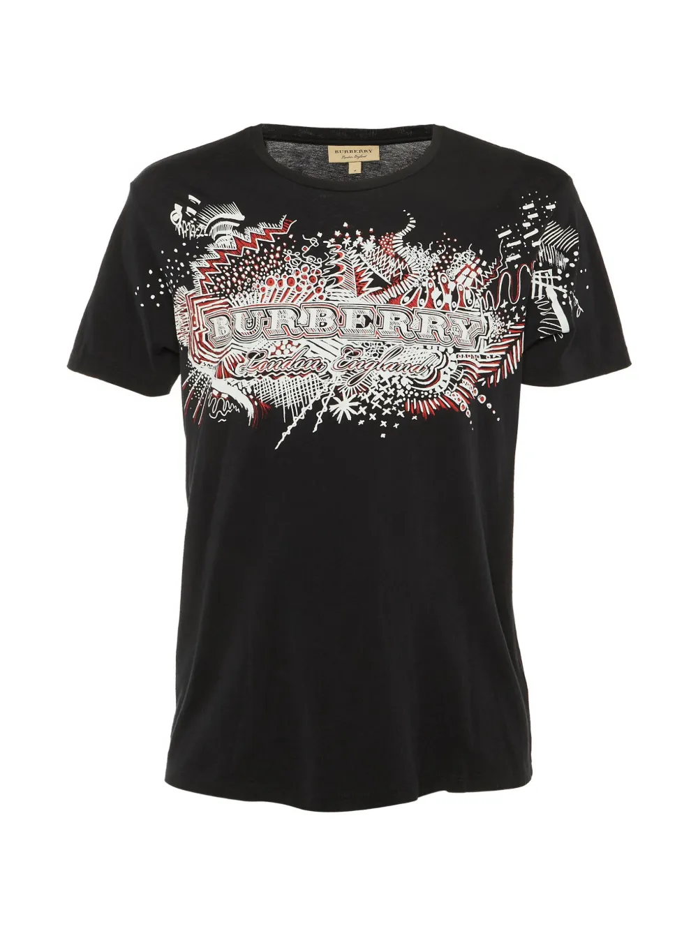 Pre-owned Burberry Graphic-print T-shirt In Black