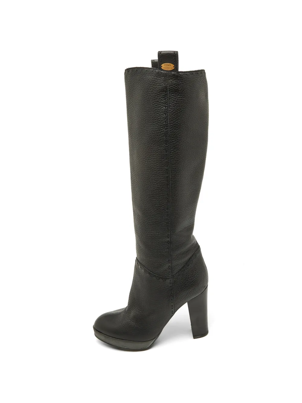 Fendi Pre-Owned Selleria almond-toe boots - Schwarz