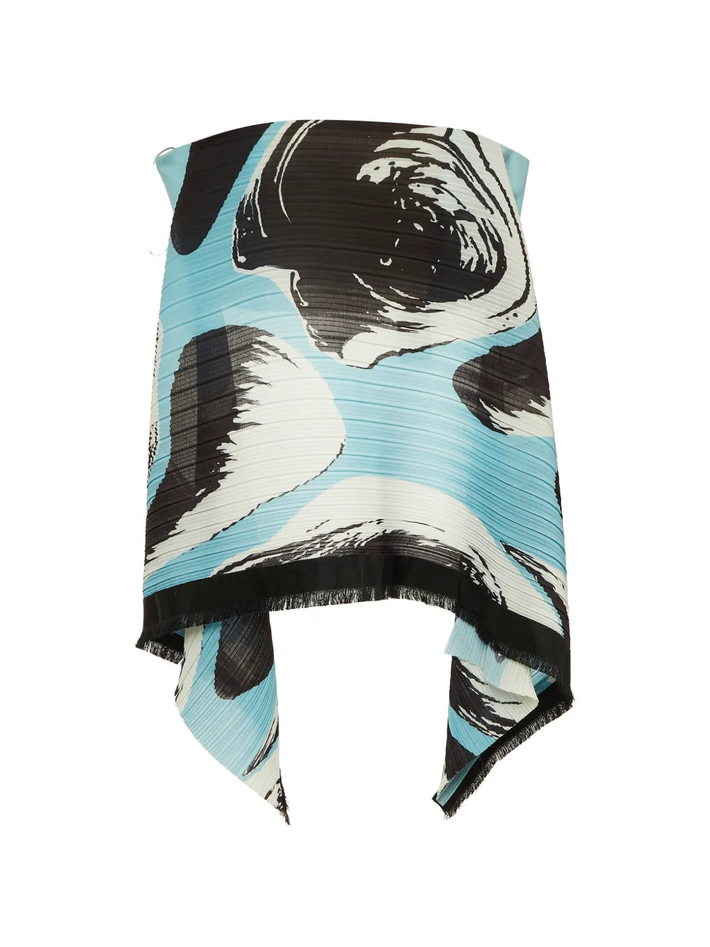 Solace London Svana pleated-texture corset top - Blu
