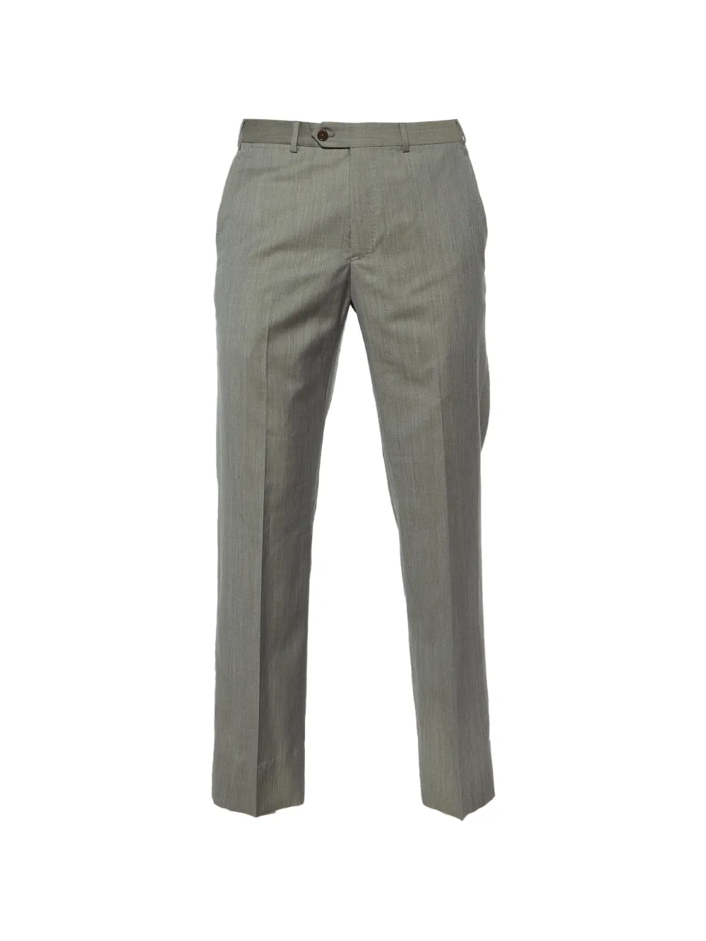 Armani Vintage pressed-crease wool trousers - Grigio