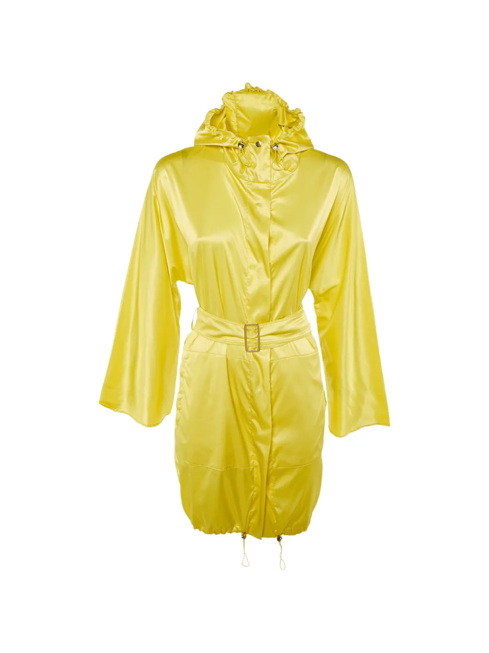 Max Mara hooded belted coat - Giallo