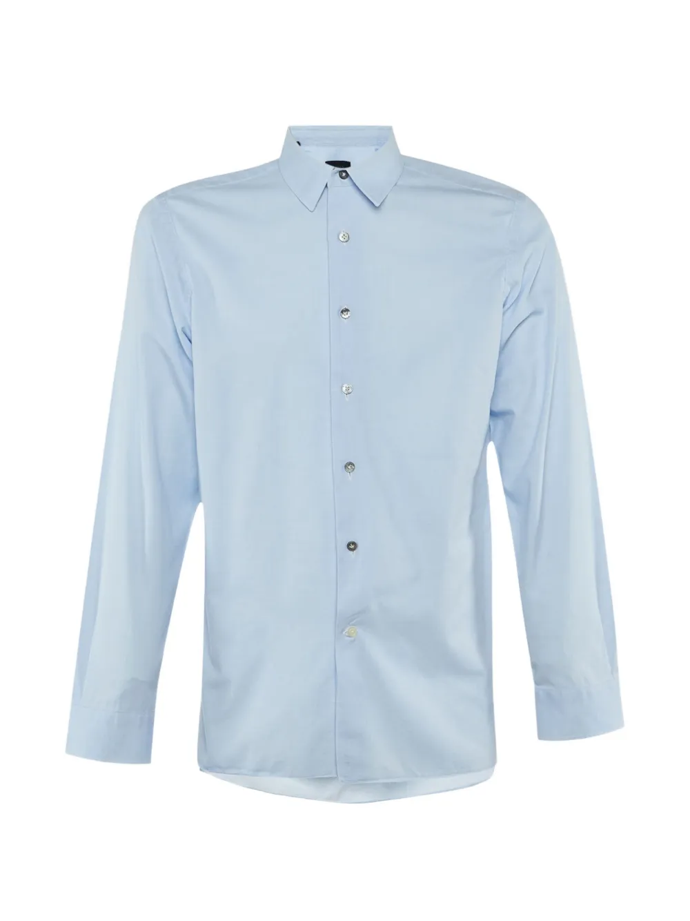 Lanvin Pre-Owned button-down cotton shirt - Blu