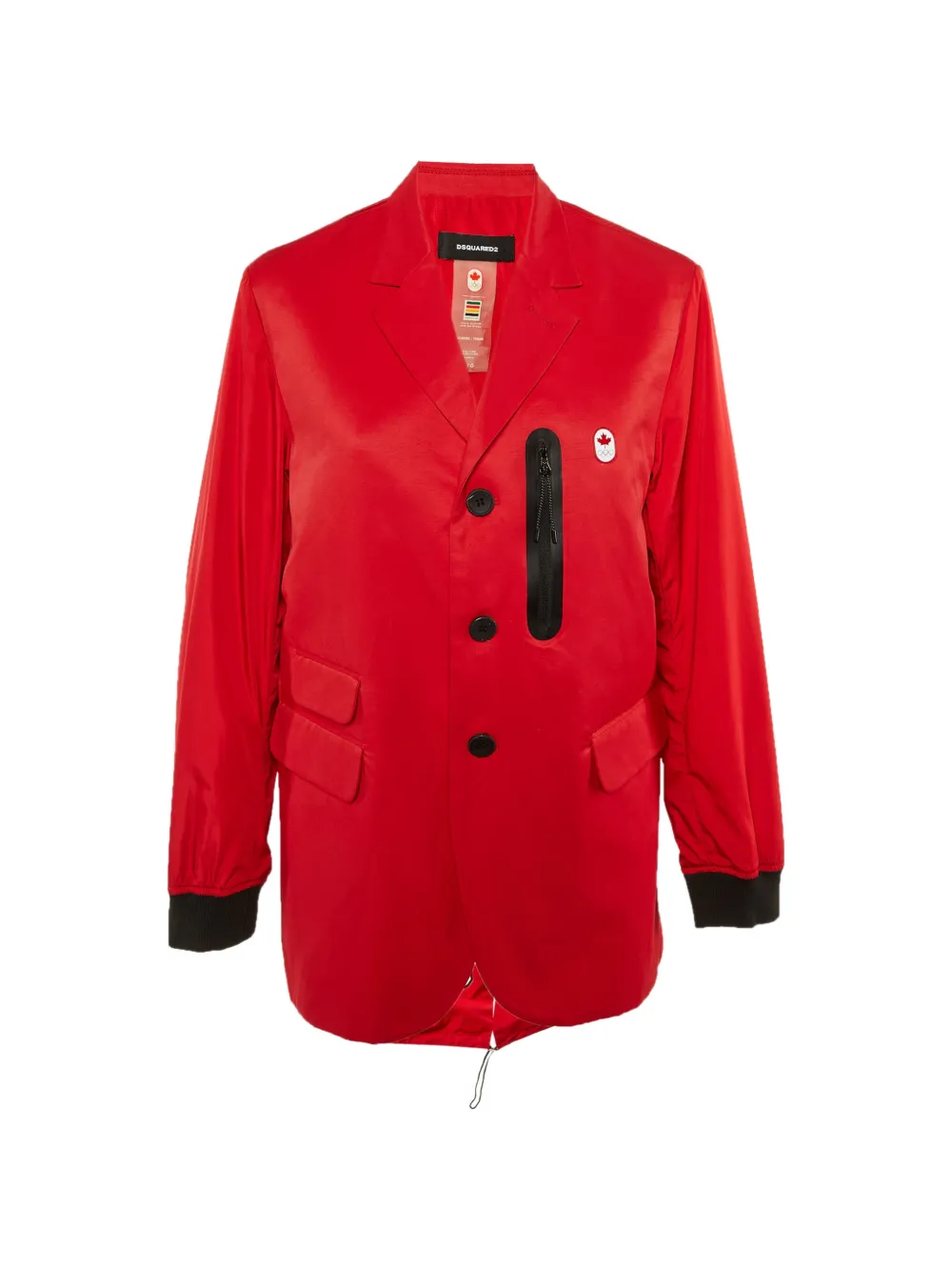Pre-owned Dsquared2 X Hudson's Bay Printed Jacket In Red