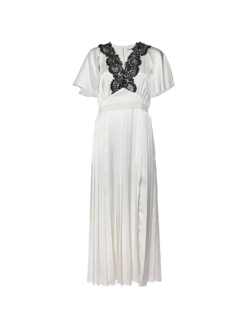 Self-Portrait lace-trim maxi dress