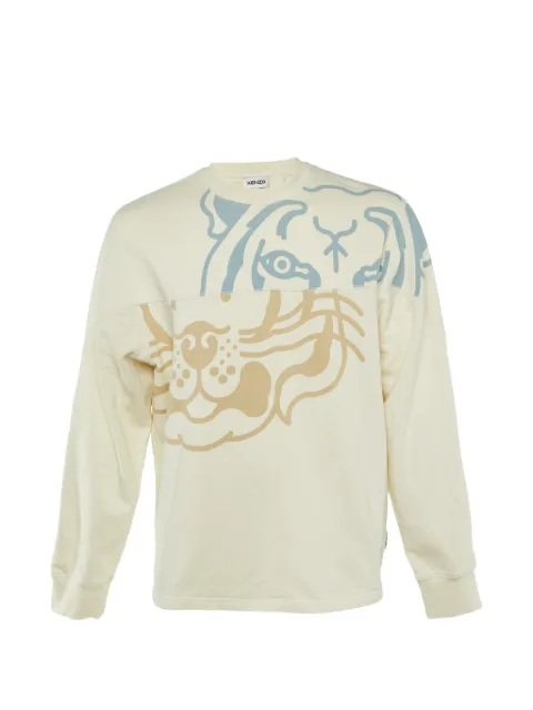 Kenzo Pre-Owned x Off-White sweat à imprimé tigre