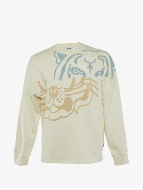 Kenzo Pre-Owned x Off-White tiger-print sweashirt