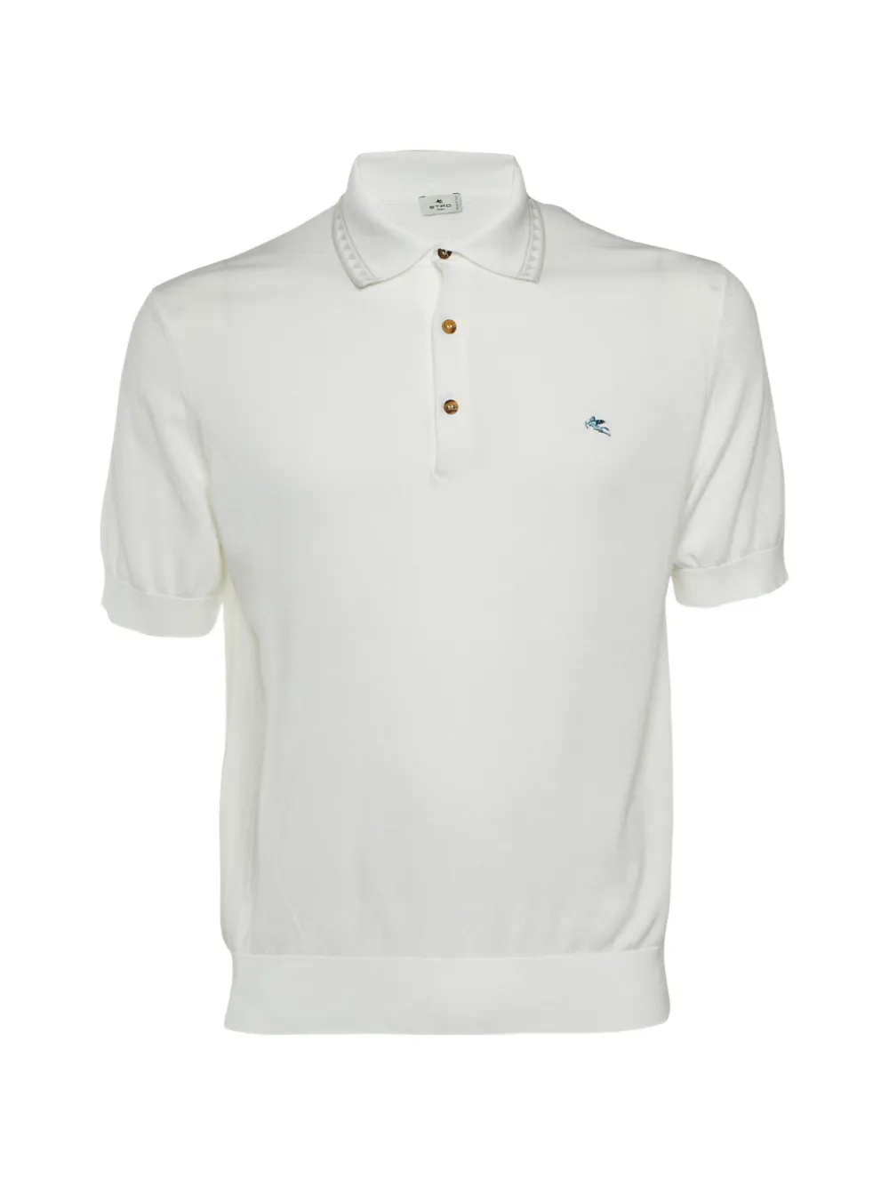 Etro Pre-Owned cotton polo shirt - Bianco