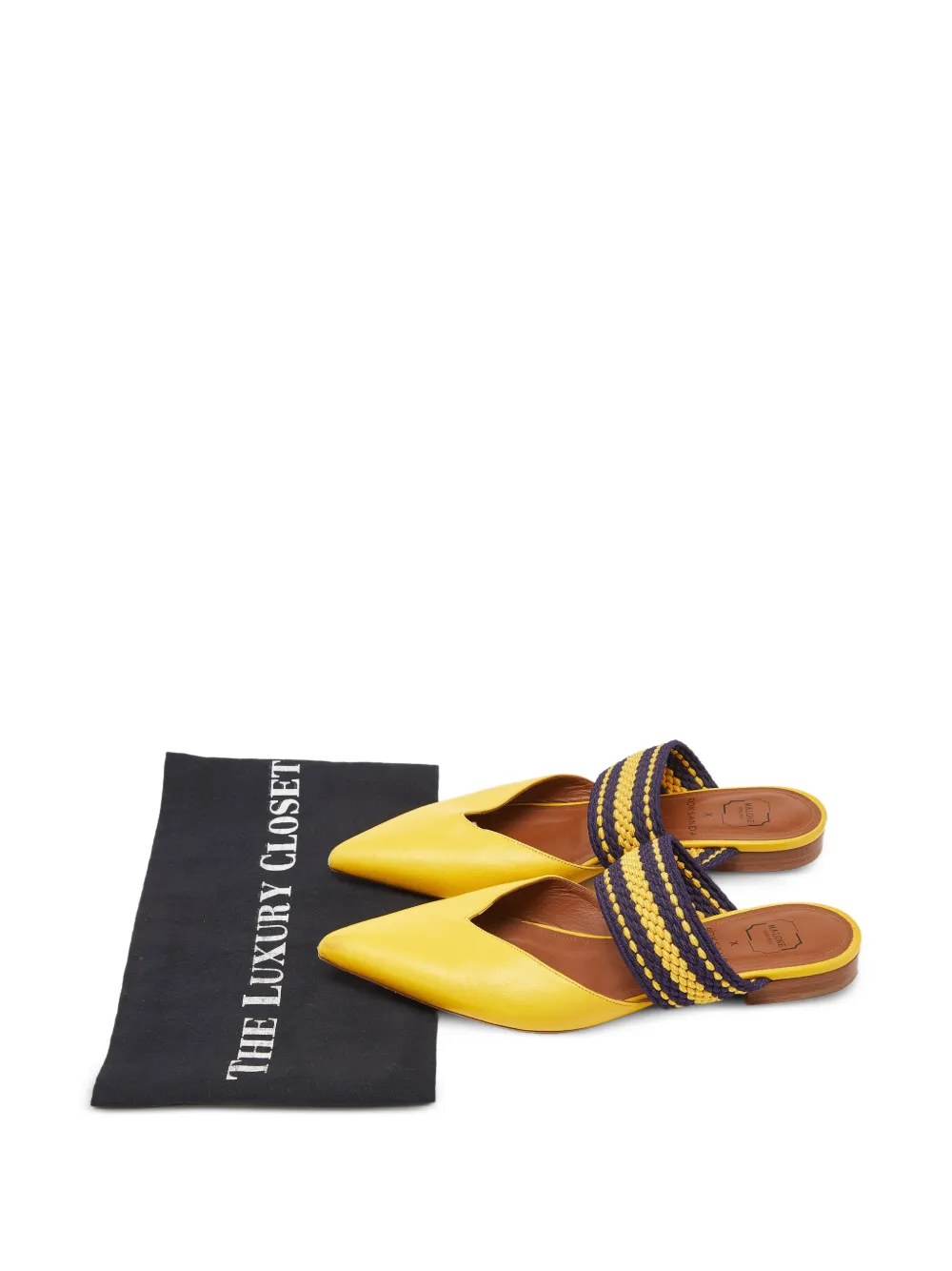 Malone Souliers Maisie woven-strap mules - Giallo