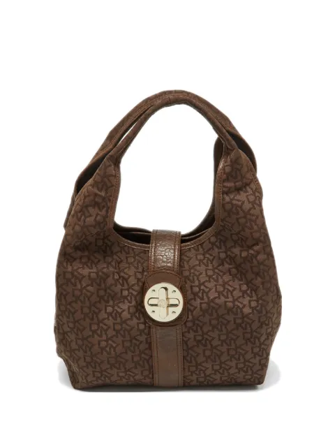 DKNY Vintage skuldertaske med krokodilleeffekt