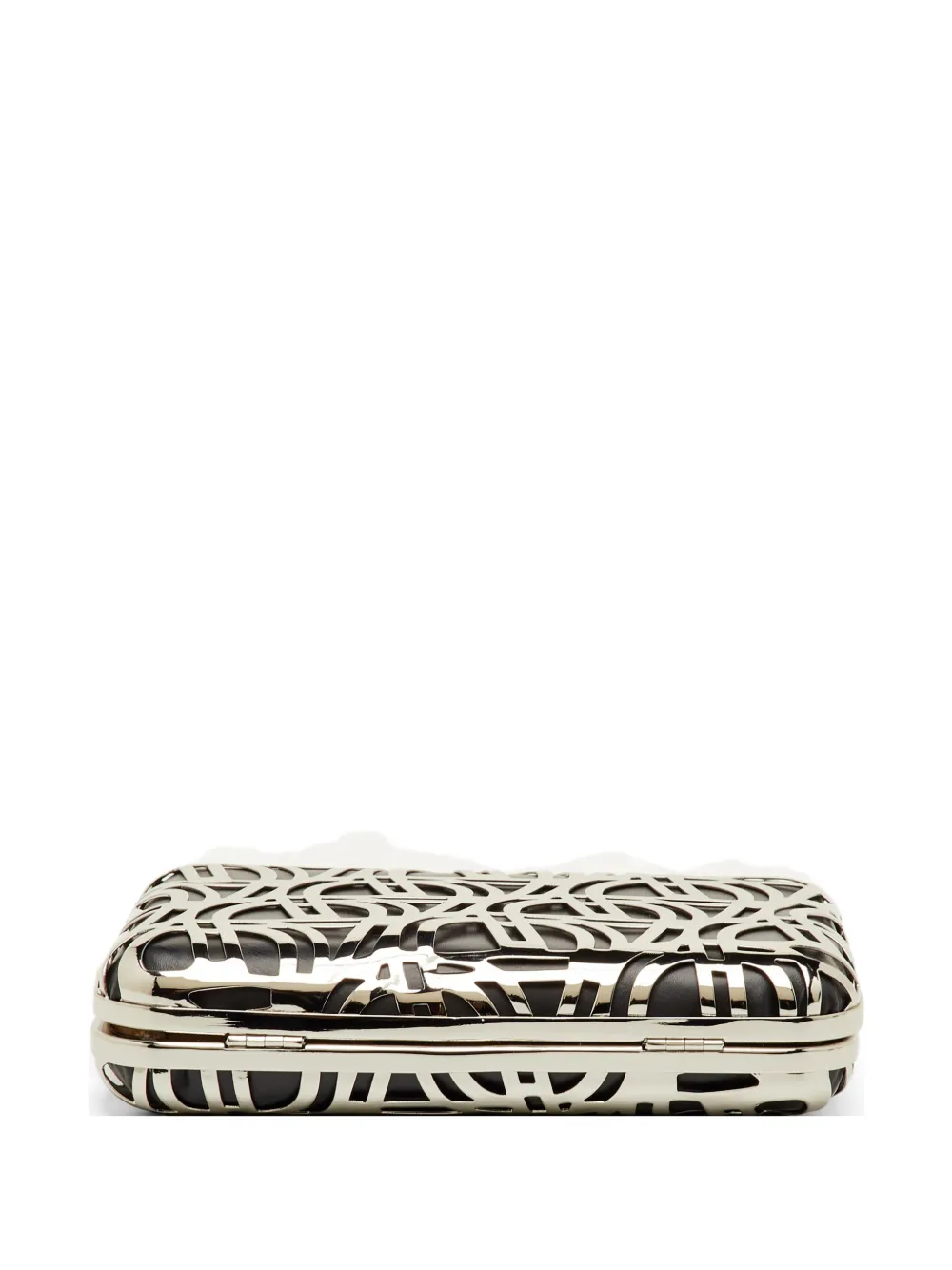 Aigner Vintage Tesora cut-out clutch bag - Argento