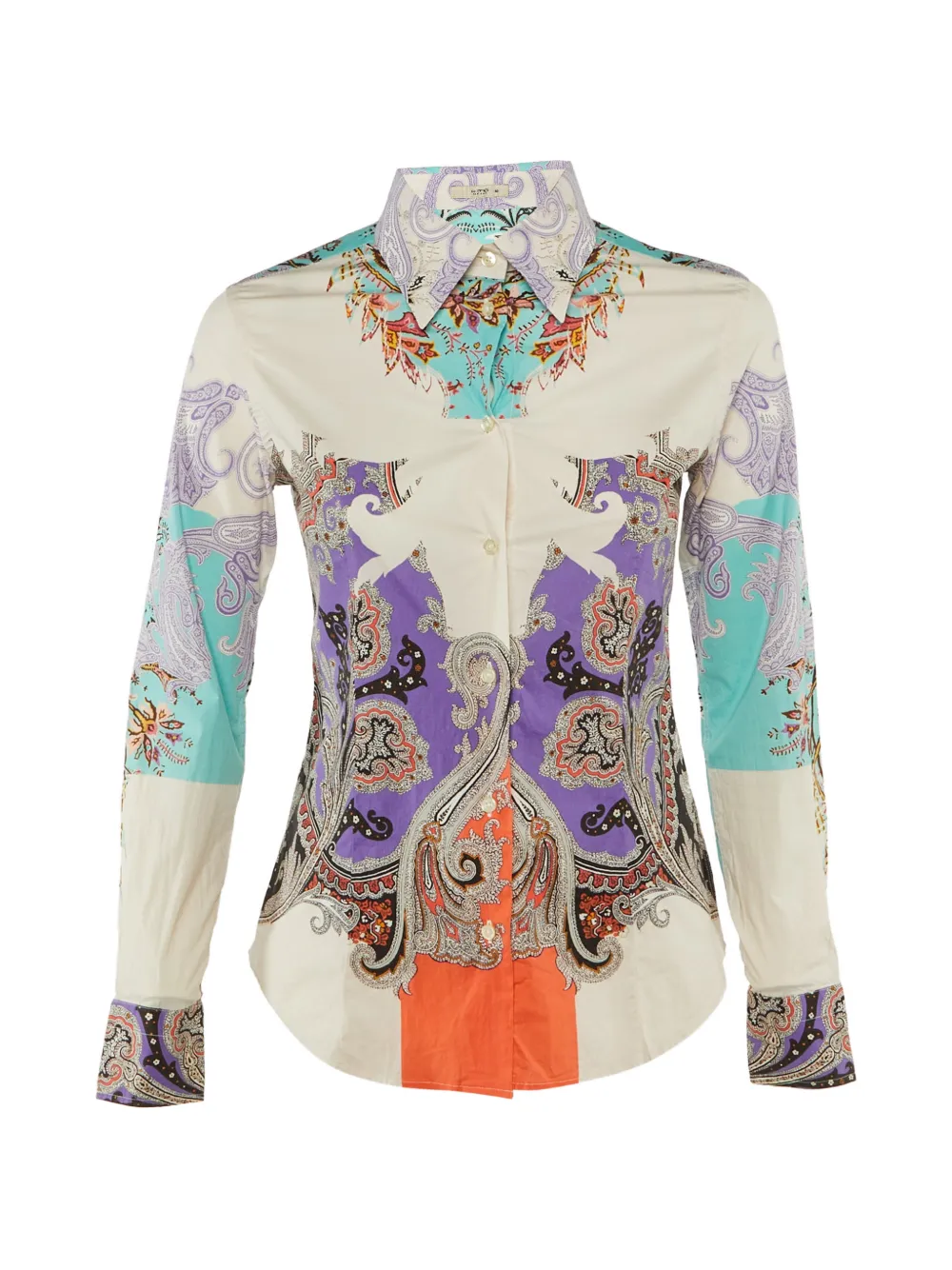 Etro Pre-Owned paisley-print long-sleeve shirt - Toni neutri
