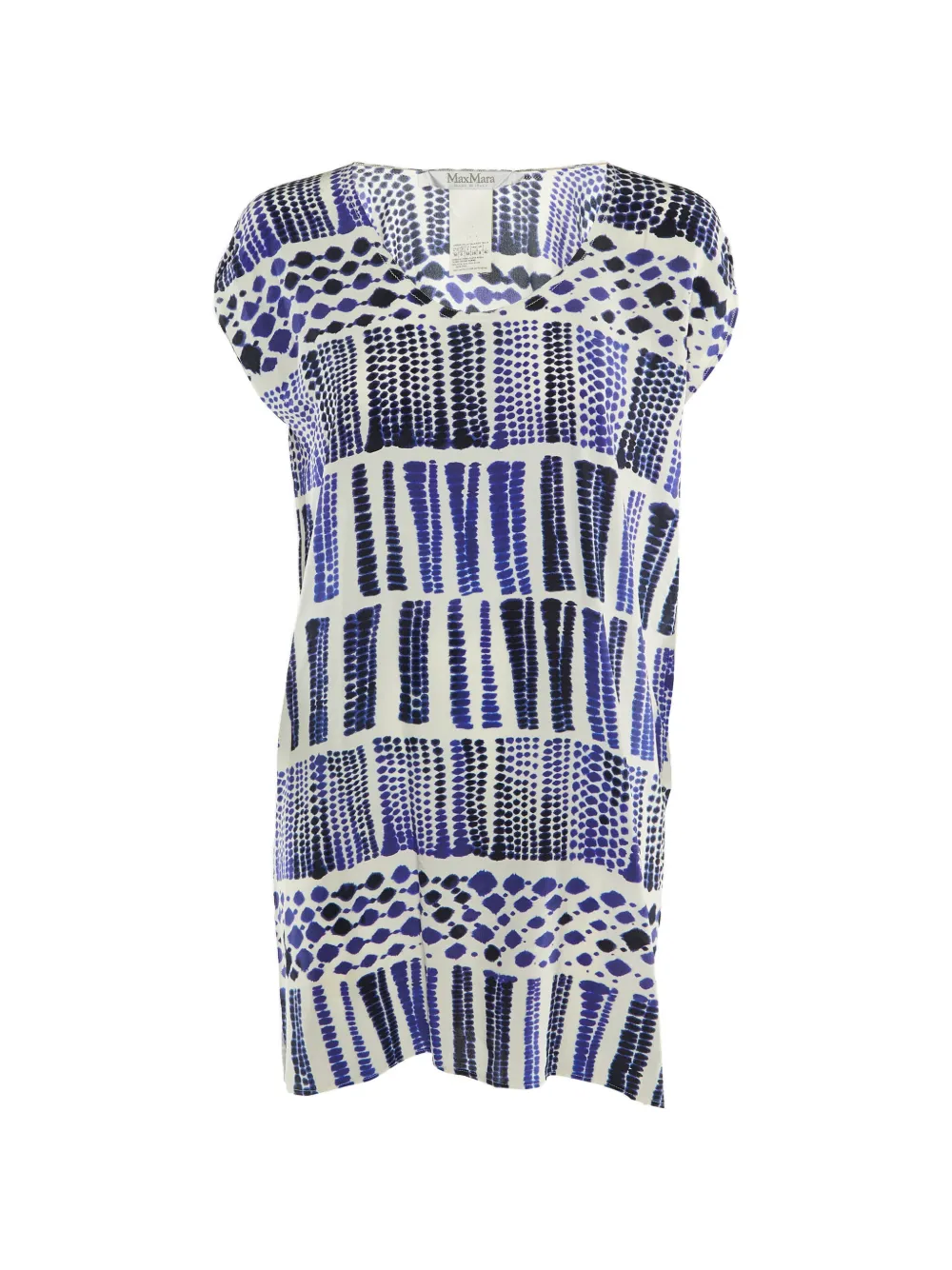 Max Mara printed silk tunic - Bianco