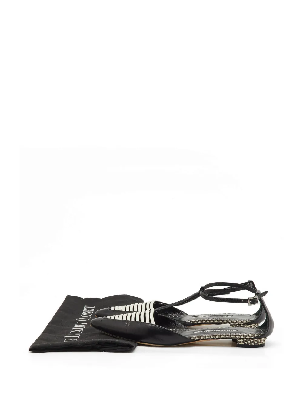 Manolo Blahnik Carolyne strappy leather sandals - Nero