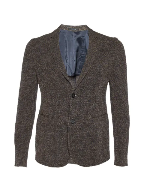 Emporio Armani Pre-Owned patterned single-breasted jacket