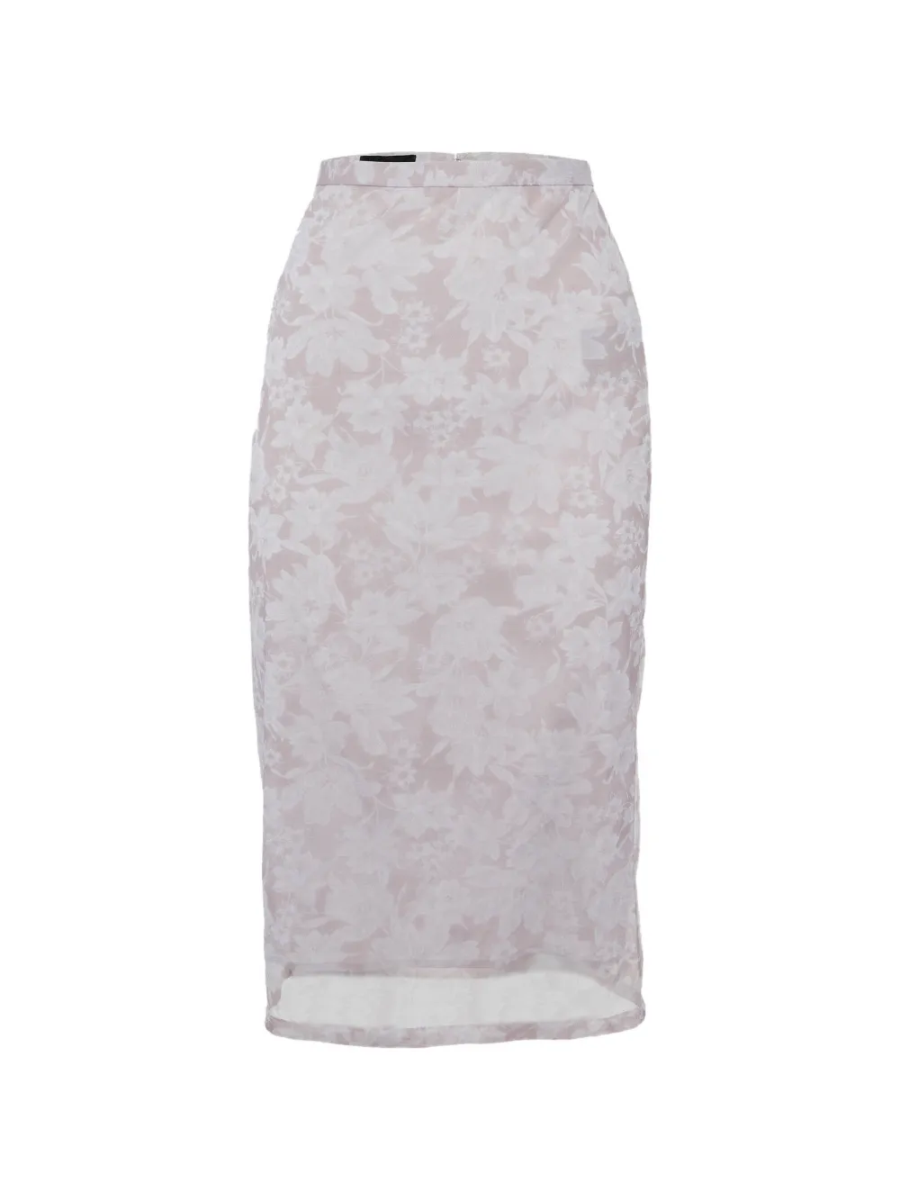 Burberry Pre-Owned floral-print midi skirt - Rosa