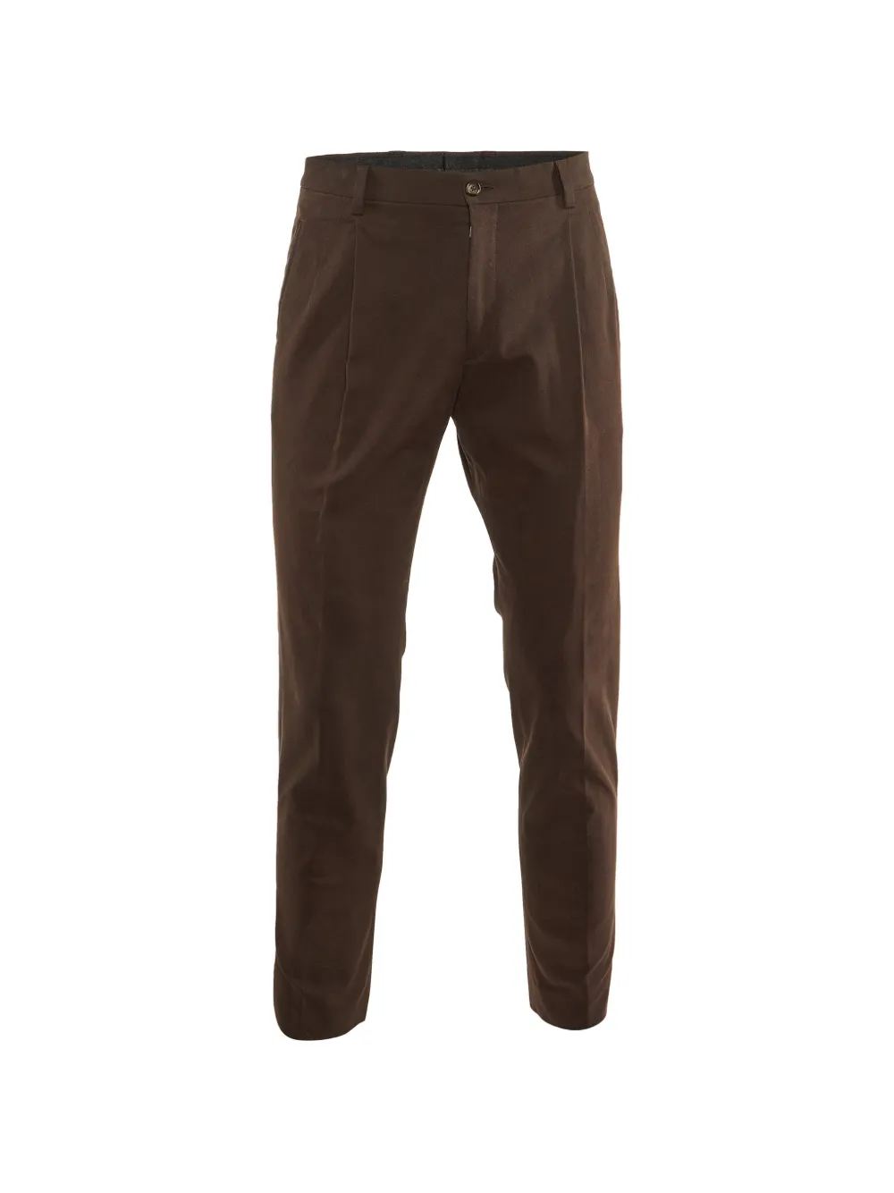 Dolce & Gabbana Pre-Owned zip-closure chino trousers - Marrone